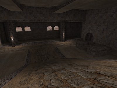 An underground chamber